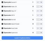 Now available: Opencode models
